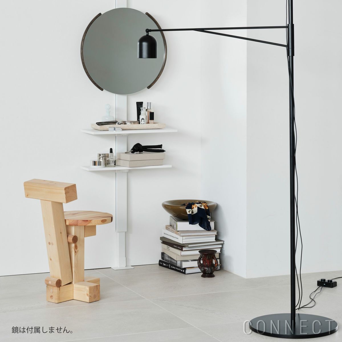 AIR SHELF（エアシェルフ） /  Dresser Shelf Set（ドレッサーシェルフセット） / SET-AS-DRSS-WH / 突っ張り型収納