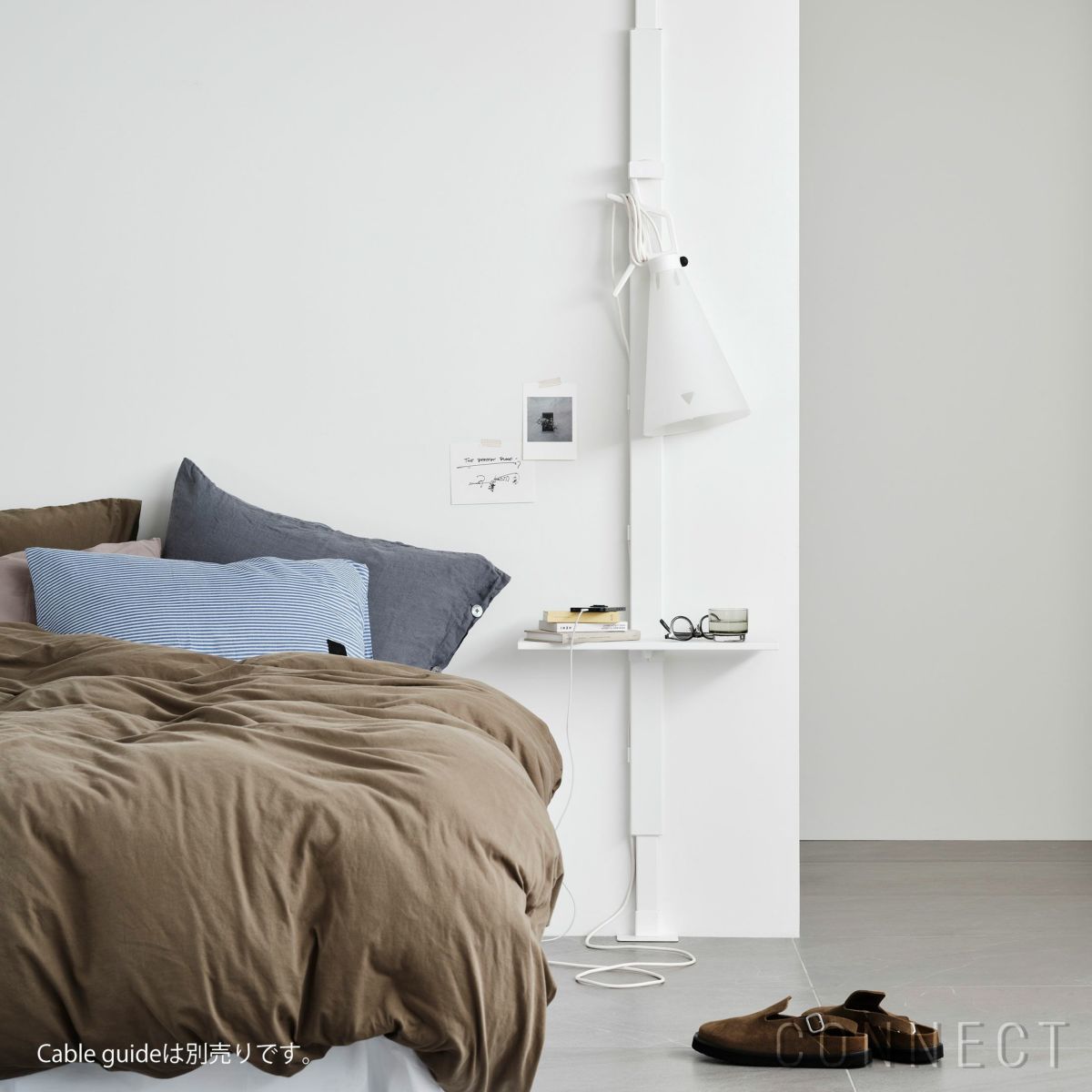 AIR SHELF（エアシェルフ）/ Sidetable Shelf Set（サイドテーブルシェルフセット）/ SET-AS-STS-WH / 突っ張り型収納