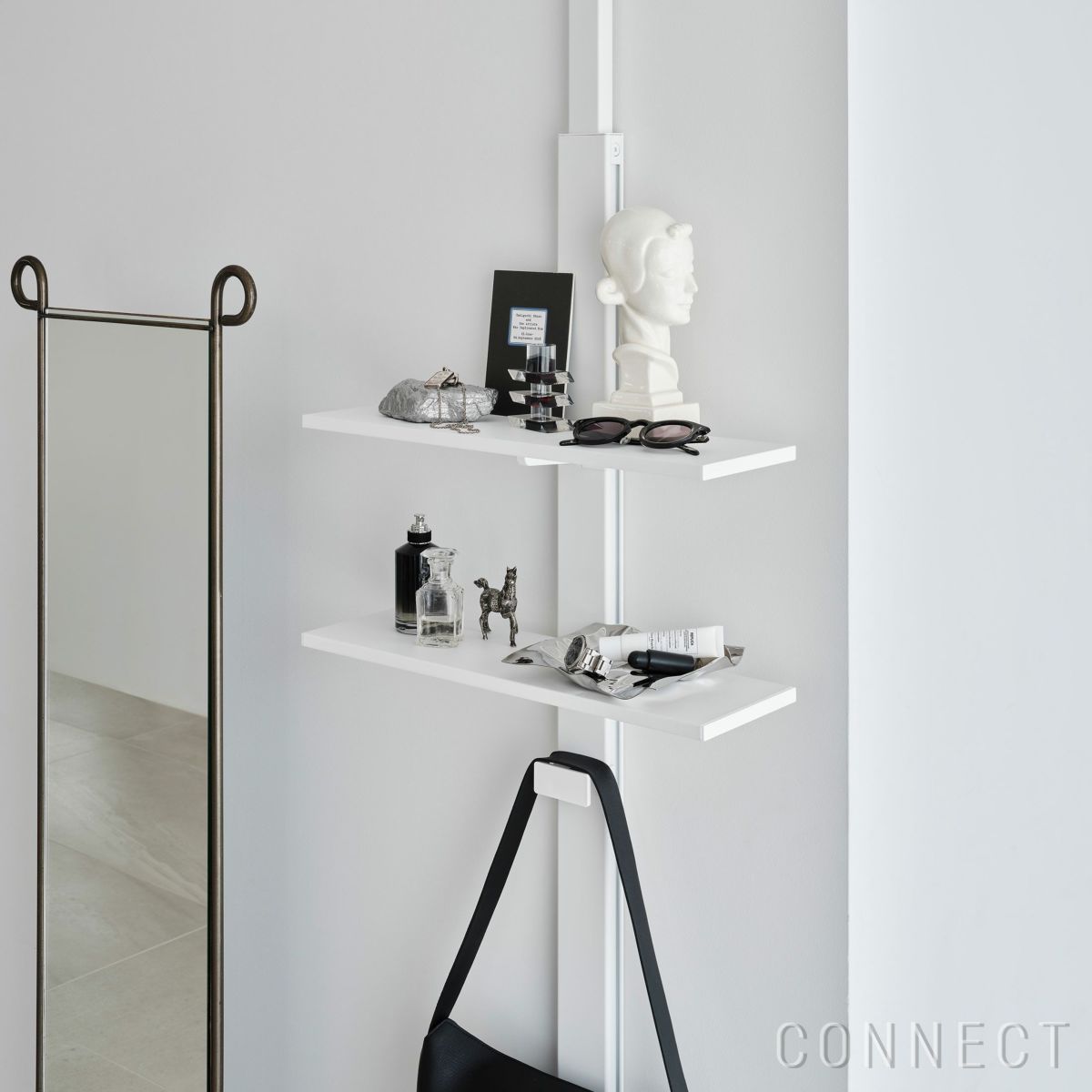 AIR SHELF（エアシェルフ）/ Entrance Shelf Set（玄関シェルフセット）/ SET-AS-ESS-WH / 突っ張り型収納