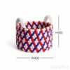 【アウトレット】HAY（ヘイ） / BEAD BASKET WITH HANDLE（バスケット） / レッドバスケットウィーブ / フェルト製収納バスケット