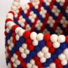 【アウトレット】HAY（ヘイ） / BEAD BASKET WITH HANDLE（バスケット） / レッドバスケットウィーブ / フェルト製収納バスケット