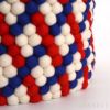 【アウトレット】HAY（ヘイ） / BEAD BASKET WITH HANDLE（バスケット） / レッドバスケットウィーブ / フェルト製収納バスケット