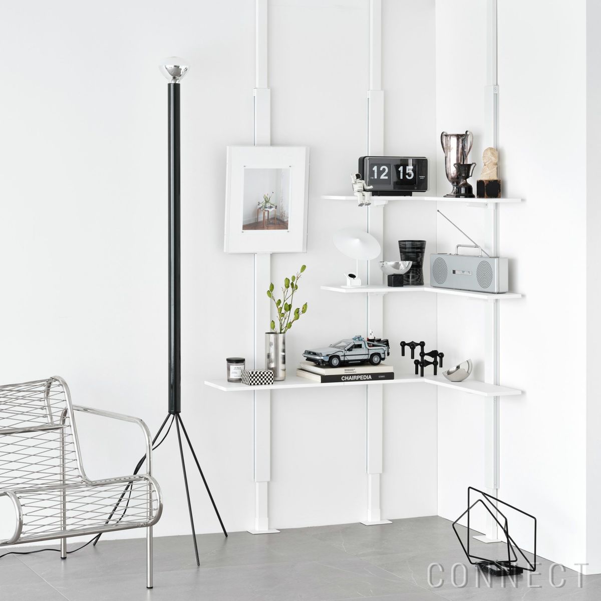 AIR SHELF（エアシェルフ） / Corner Shelf Set（コーナーシェルフセット） / SET-AS-CNS-WH / 突っ張り型収納