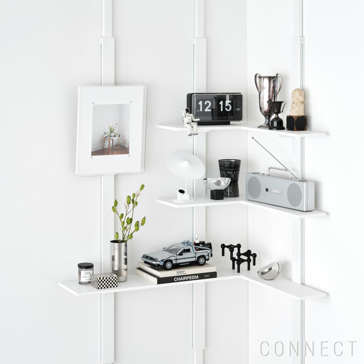 AIR SHELF（エアシェルフ） / Corner Shelf Set（コーナーシェルフセット） / SET-AS-CNS-WH / 突っ張り型収納