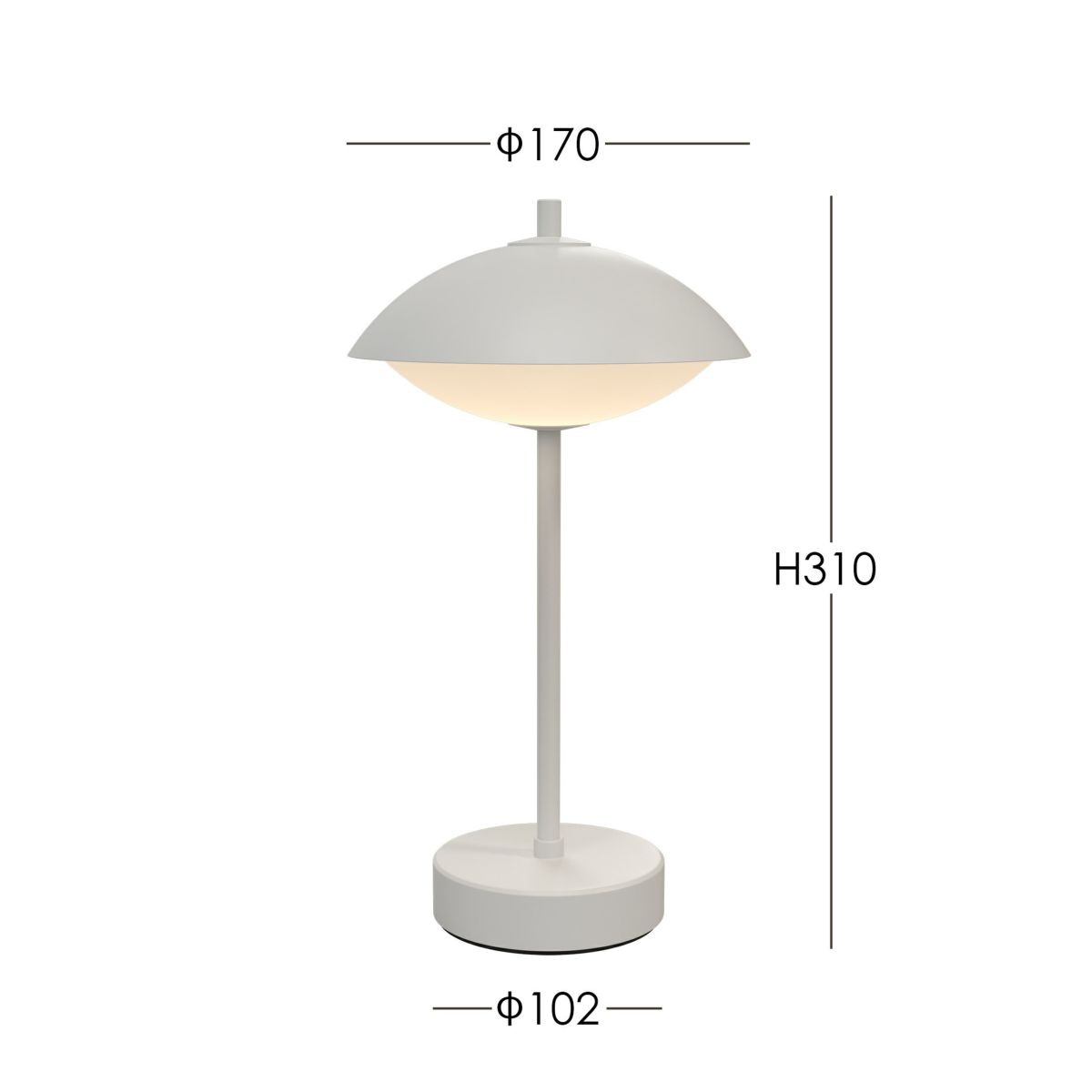 FRITZ HANSEN（フリッツ・ハンセン） / CLAM PORTABLE（クラム ポータブル） / φ170mm / テーブルランプ