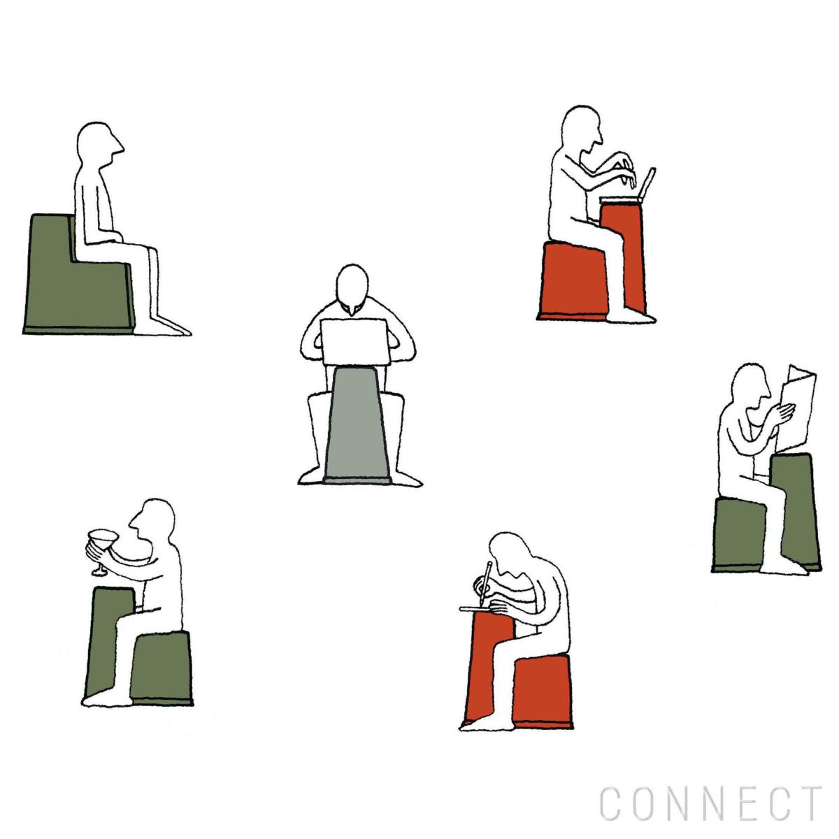 【アウトレット】Vitra（ヴィトラ） / Stool-Tool（スツールツール） / 76 industrial green / チェア