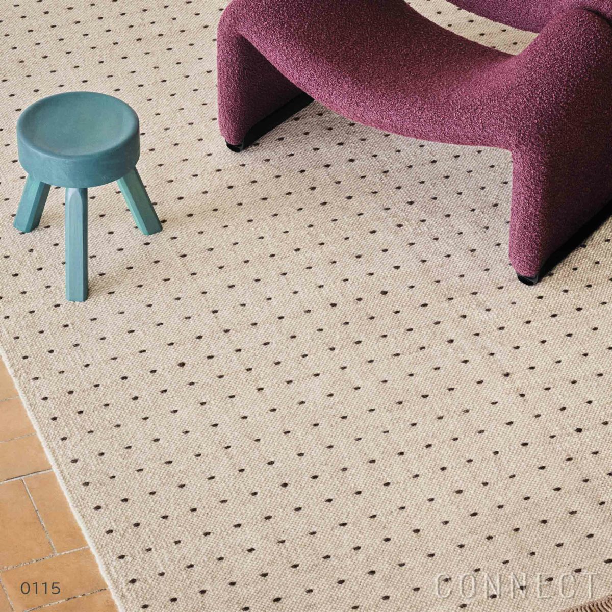 Kvadrat（クヴァドラ） / Yield Dot Naturally Coloured Fringes（イールド ドット ナチュラリー カラード フリンジ） / 20150（200cm×300cm） / ラグ