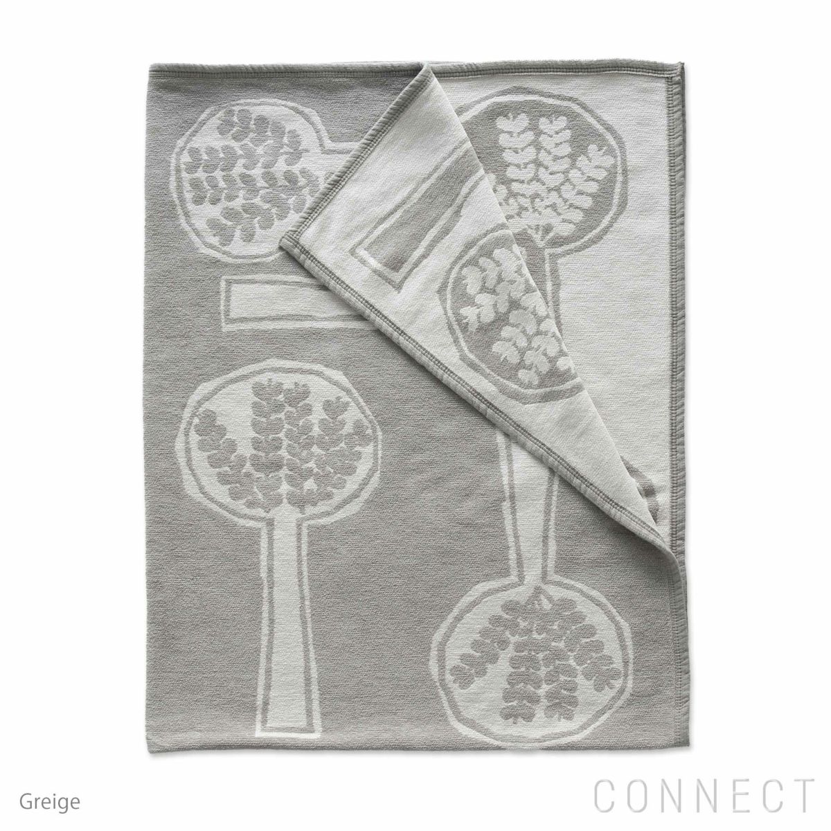 KLIPPAN（クリッパン）×mina perhonen（ミナ ペルホネン） / FOREST SPOON / シュニールコットンブランケット / シングルサイズ 140×180cm