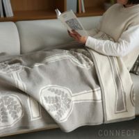 KLIPPAN（クリッパン）×mina perhonen（ミナ ペルホネン） / FOREST SPOON / シュニールコットンブランケット / シングルサイズ 140×180cm