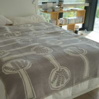 KLIPPAN（クリッパン）×mina perhonen（ミナ ペルホネン） / FOREST SPOON / シュニールコットンブランケット / シングルサイズ 140×180cm