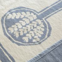 KLIPPAN（クリッパン）×mina perhonen（ミナ ペルホネン） / FOREST SPOON / シュニールコットンブランケット / ハーフサイズ 90×140cm