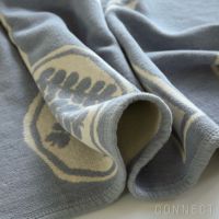 KLIPPAN（クリッパン）×mina perhonen（ミナ ペルホネン） / FOREST SPOON / シュニールコットンブランケット / ハーフサイズ 90×140cm