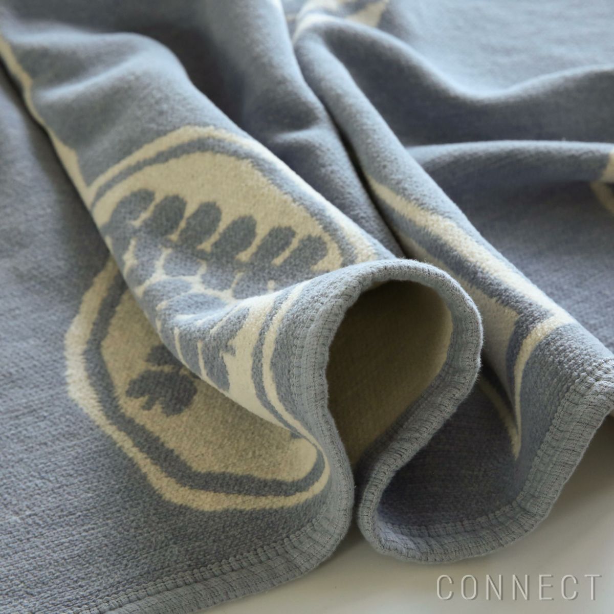 KLIPPAN（クリッパン）×mina perhonen（ミナ ペルホネン） / FOREST SPOON / シュニールコットンブランケット / ハーフサイズ 90×140cm