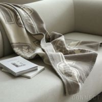 KLIPPAN（クリッパン）×mina perhonen（ミナ ペルホネン） / FOREST SPOON / シュニールコットンブランケット / ハーフサイズ 90×140cm