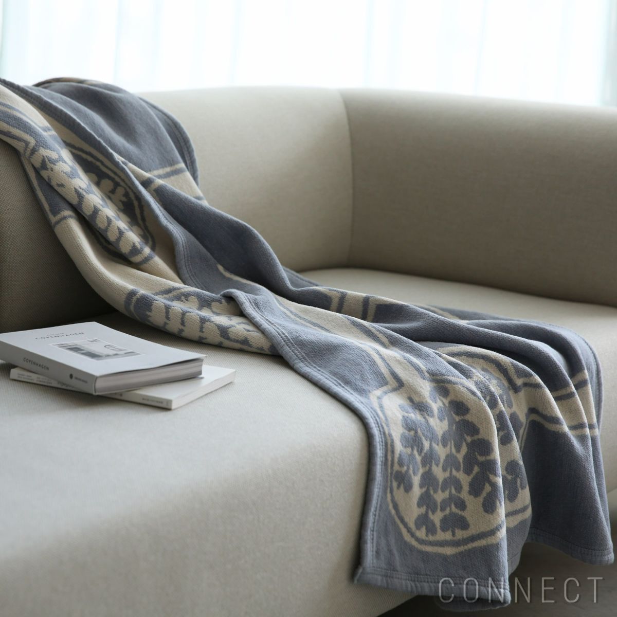 KLIPPAN（クリッパン）×mina perhonen（ミナ ペルホネン） / FOREST SPOON / シュニールコットンブランケット / ハーフサイズ 90×140cm