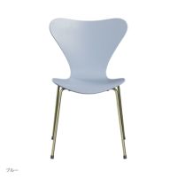 【70周年記念モデル】FRITZ HANSEN（フリッツ・ハンセン） / SERIES 7（セブンチェア） / 7:14AM / ラッカー / レインボー（スチール脚・亜鉛クローム仕上げ） 《2025年限定脚カラー》