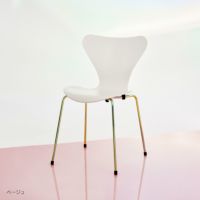 【70周年記念モデル】FRITZ HANSEN（フリッツ・ハンセン） / SERIES 7（セブンチェア） / 7:14AM / ラッカー / レインボー（スチール脚・亜鉛クローム仕上げ） 《2025年限定脚カラー》