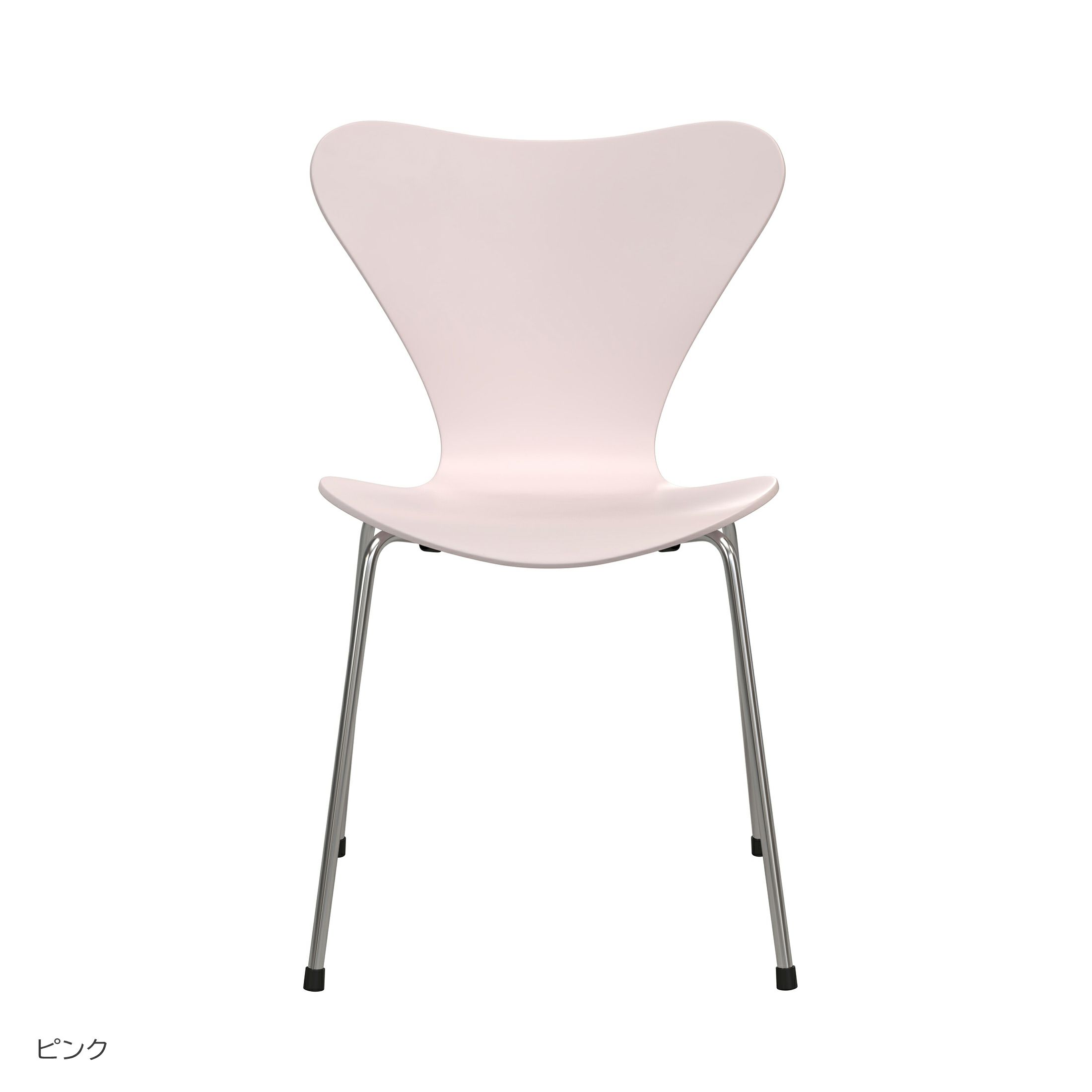 【70周年記念モデル】FRITZ HANSEN（フリッツ・ハンセン） / SERIES 7（セブンチェア） / 7:14AM / ラッカー（ピンク） / スチール脚（クローム仕上げ）