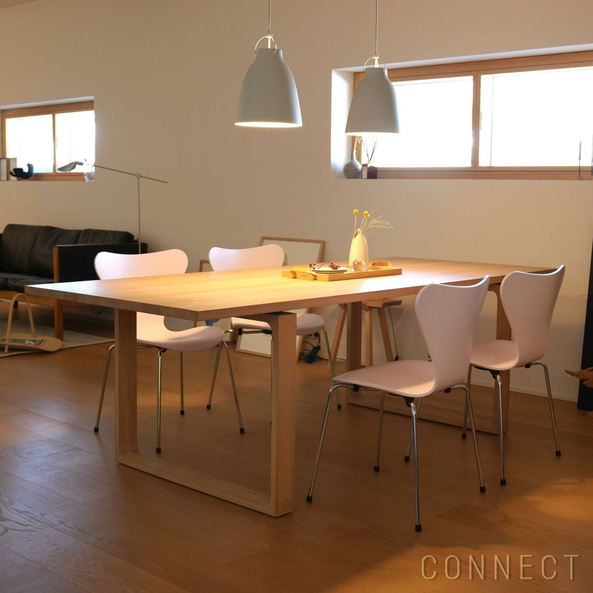 【70周年記念モデル】FRITZ HANSEN（フリッツ・ハンセン） / SERIES 7（セブンチェア） / 7:14AM / ラッカー（ピンク） / スチール脚（クローム仕上げ）