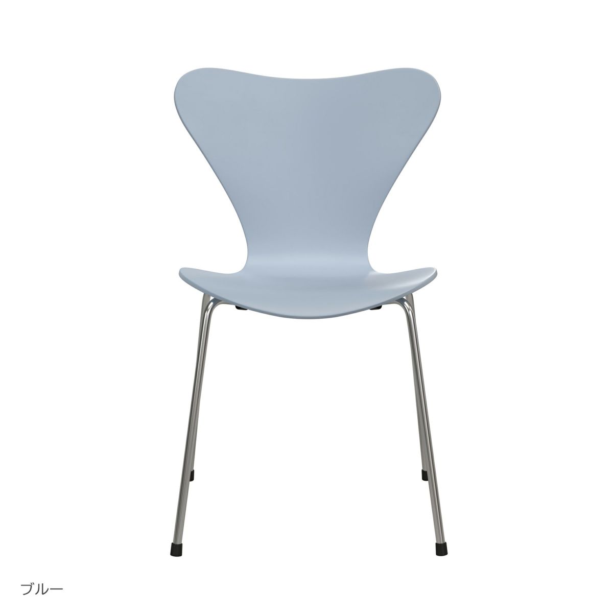 【70周年記念モデル】FRITZ HANSEN（フリッツ・ハンセン） / SERIES 7（セブンチェア） / 7:14AM / ラッカー（ブルー） / スチール脚（クローム仕上げ）