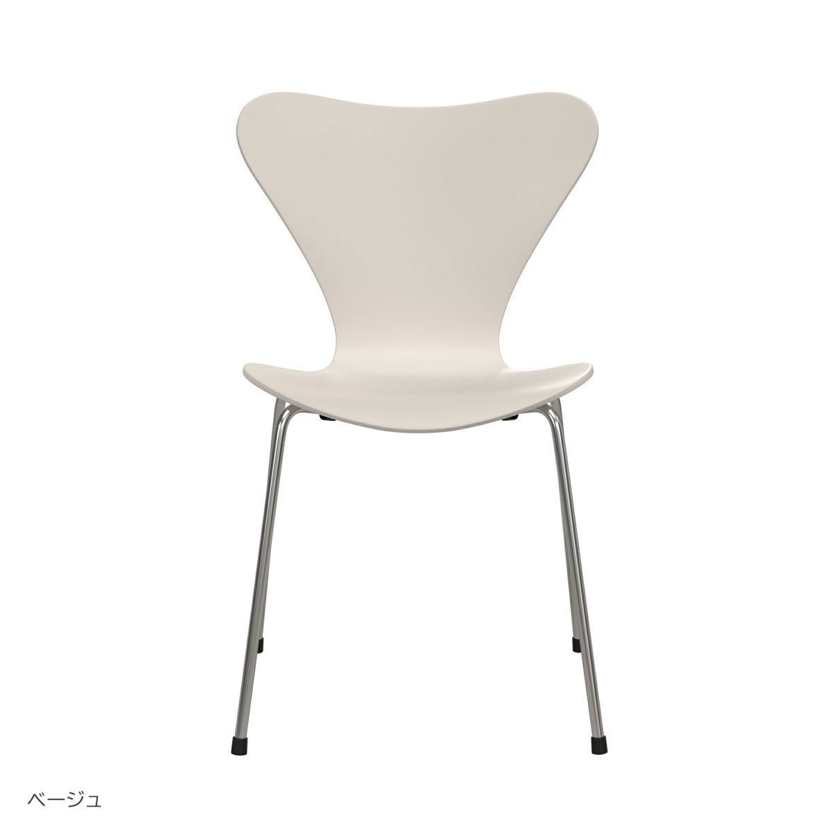 【70周年記念モデル】FRITZ HANSEN（フリッツ・ハンセン） / SERIES 7（セブンチェア） / 7:14AM / ラッカー（ベージュ） / スチール脚（クローム仕上げ）
