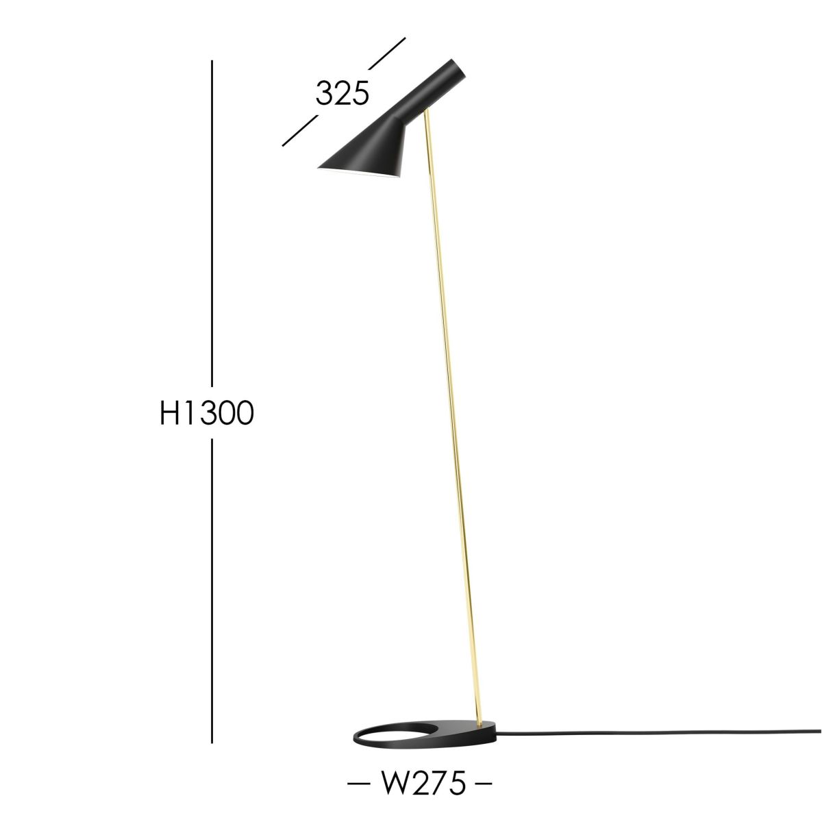 Louis Poulsen（ルイスポールセン） / AJ Floor（AJ フロア） / 真鍮 / 全2色 / フロアランプ