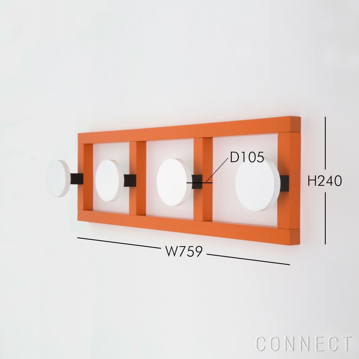 raawii（ラーウィー） / Hooks（フックス） / Hook 2 / 75.9×24cm / 壁掛けフック