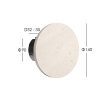 FLOS（フロス） / CAMOUFLAGE / カモフラージュ（アウトドア） 140 / クリームストーン / 3000K / ウォールランプ