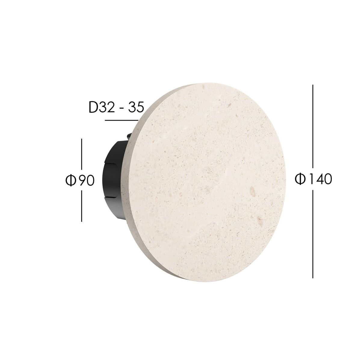 FLOS（フロス） / CAMOUFLAGE / カモフラージュ（アウトドア） 140 / クリームストーン / 3000K / ウォールランプ