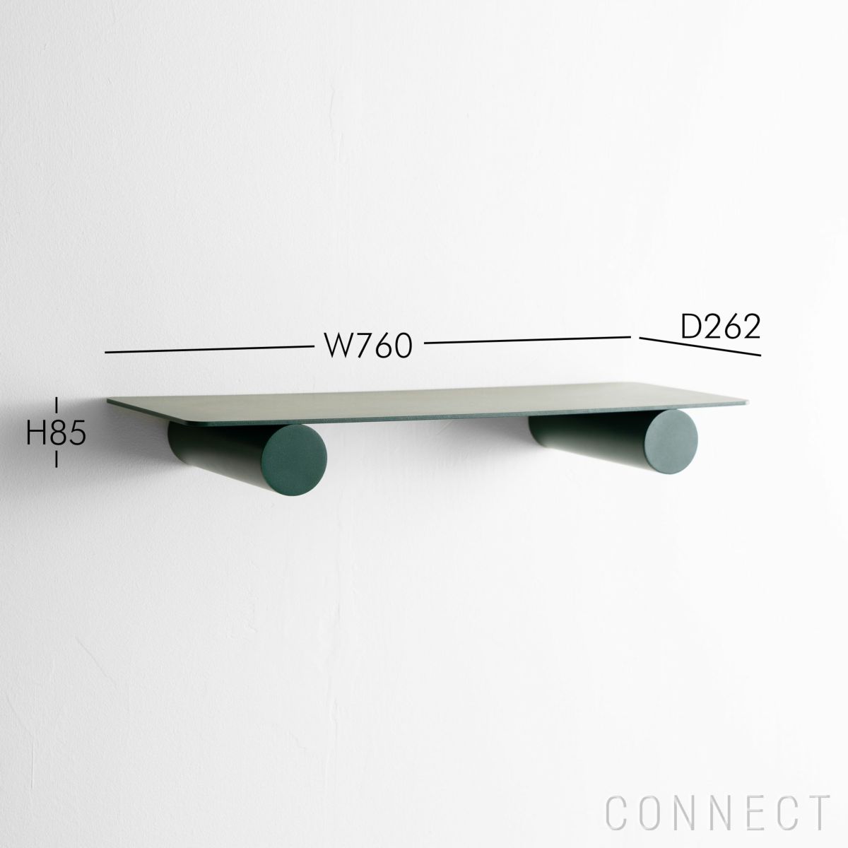 raawii（ラーウィー） / Pipeline（パイプライン） / Duo shelf（デュオシェルフ） / W76×D26.2cm / 全5色 / ウォールシェルフ