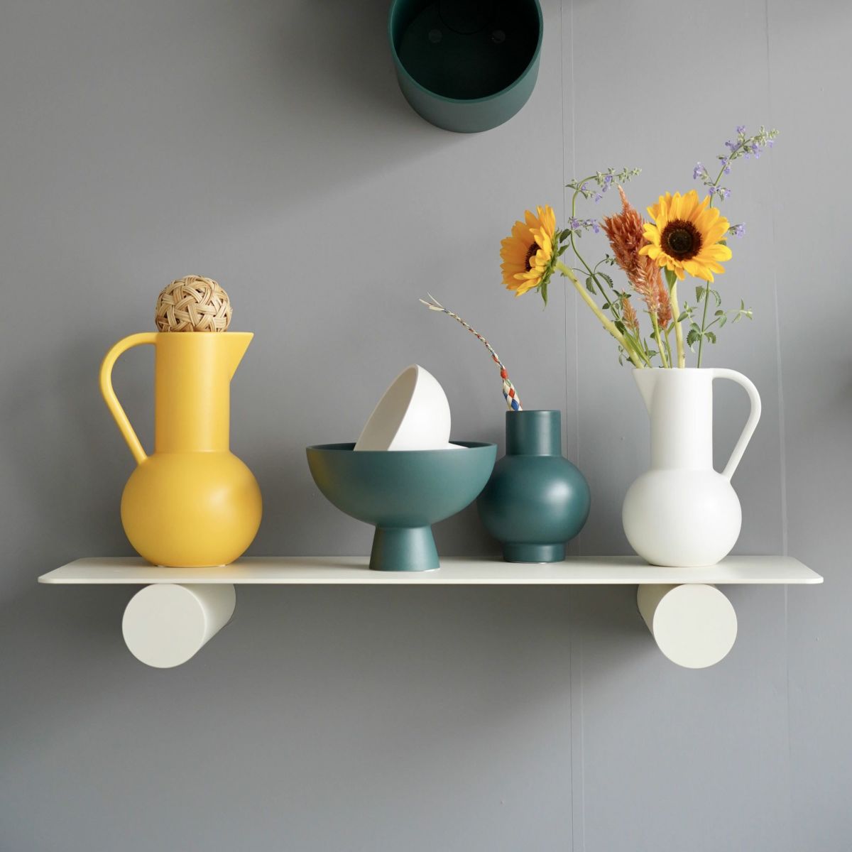 raawii（ラーウィー） / Pipeline（パイプライン） / Duo shelf（デュオシェルフ） / W76×D26.2cm / 全5色 / ウォールシェルフ