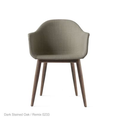 【ポイント10倍】Audo Copenhagen（オドー・コペンハーゲン） / HARBOUR DINING CHAIR（ハーバー ダイニングチェア） / 布張りシェル / ウッドベース / Remix（リミックス） 0233 グレー