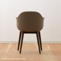 Audo Copenhagen（オドー・コペンハーゲン） / HARBOUR DINING CHAIR（ハーバー ダイニングチェア） / 布張りシェル / ウッドベース / Remix（リミックス） 0233 グレー