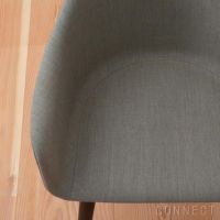 Audo Copenhagen（オドー・コペンハーゲン） / HARBOUR DINING CHAIR（ハーバー ダイニングチェア） / 布張りシェル / ウッドベース / Remix（リミックス） 0233 グレー