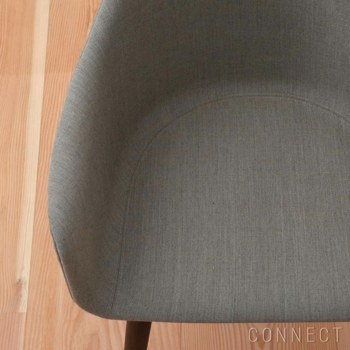 Audo Copenhagen（オドー・コペンハーゲン） / HARBOUR DINING CHAIR（ハーバー ダイニングチェア） / 布張りシェル / ウッドベース / Remix（リミックス） 0233 グレー