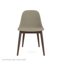 Audo Copenhagen（オドー・コペンハーゲン） / HARBOUR DINING CHAIR（ハーバー ダイニングチェア） / 布張りシェル / ウッドベース / Remix（リミックス） 0233 グレー