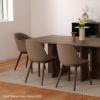 Audo Copenhagen（オドー・コペンハーゲン） / HARBOUR DINING CHAIR（ハーバー ダイニングチェア） / 布張りシェル / ウッドベース / Remix（リミックス） 0233 グレー