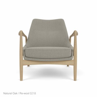《決算キャンペーン pt20倍》Audo Copenhagen（オドー・コペンハーゲン） / THE SEAL LOUNGE CHAIR（ザ シール ラウンジチェア） / Low Back / ナチュラルオークベース / Re-wool（リウール） 0218 ベージュ