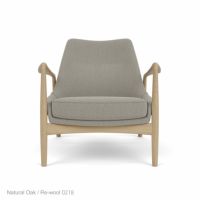 Audo Copenhagen（オドー・コペンハーゲン） / THE SEAL LOUNGE CHAIR（ザ シール ラウンジチェア） / Low Back / ナチュラルオークベース / Re-wool（リウール） 0218 ベージュ