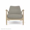 Audo Copenhagen（オドー・コペンハーゲン） / THE SEAL LOUNGE CHAIR（ザ シール ラウンジチェア） / Low Back / ナチュラルオークベース / Re-wool（リウール） 0218 ベージュ