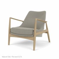 Audo Copenhagen（オドー・コペンハーゲン） / THE SEAL LOUNGE CHAIR（ザ シール ラウンジチェア） / Low Back / ナチュラルオークベース / Re-wool（リウール） 0218 ベージュ