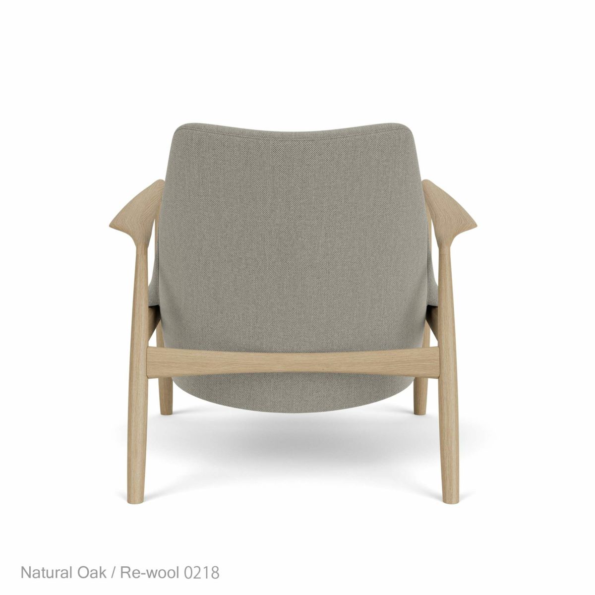 Audo Copenhagen（オドー・コペンハーゲン） / THE SEAL LOUNGE CHAIR（ザ シール ラウンジチェア） / Low Back / ナチュラルオークベース / Re-wool（リウール） 0218 ベージュ