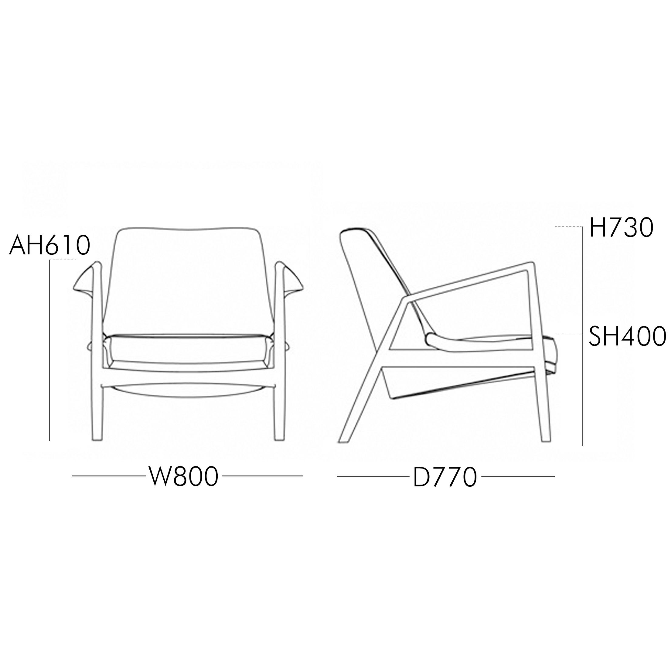 Audo Copenhagen（オドー・コペンハーゲン） / THE SEAL LOUNGE CHAIR（ザ シール ラウンジチェア） / Low Back / ナチュラルオークベース / Re-wool（リウール） 0218 ベージュ