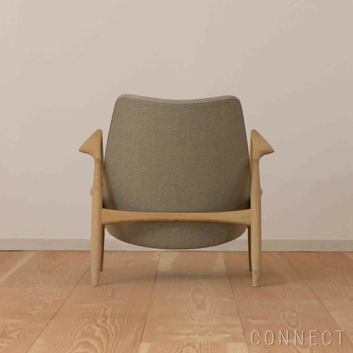 Audo Copenhagen（オドー・コペンハーゲン） / THE SEAL LOUNGE CHAIR（ザ シール ラウンジチェア） / Low Back / ナチュラルオークベース / Re-wool（リウール） 0218 ベージュ