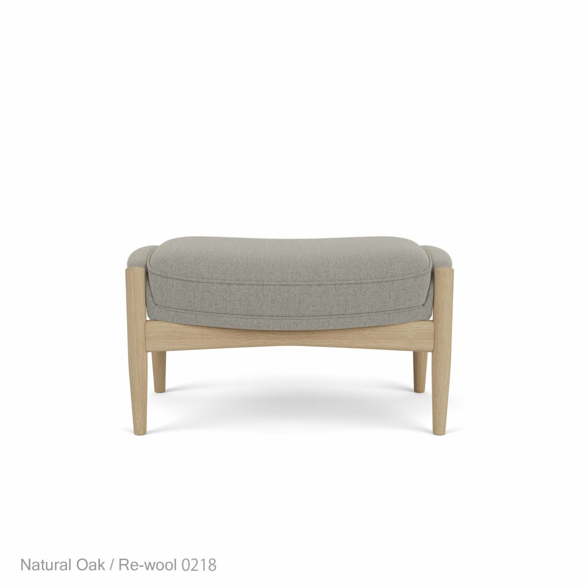 Audo Copenhagen（オドー・コペンハーゲン） / THE SEAL OTTOMAN（ザ シール オットマン） / ナチュラルオークベース / Re-wool（リウール） 0218 ベージュ