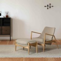 Audo Copenhagen（オドー・コペンハーゲン） / THE SEAL OTTOMAN（ザ シール オットマン） / ナチュラルオークベース / Re-wool（リウール） 0218 ベージュ