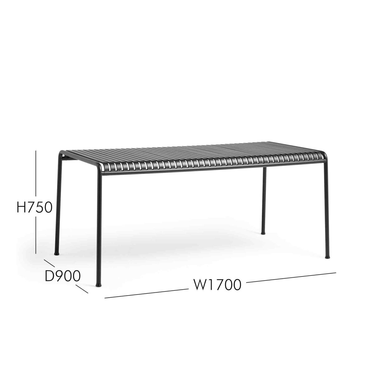 HAY（ヘイ） / PALISSADE（パリサード） / Table（テーブル）L170×W90×H75cm / 全3色 / アウトドア