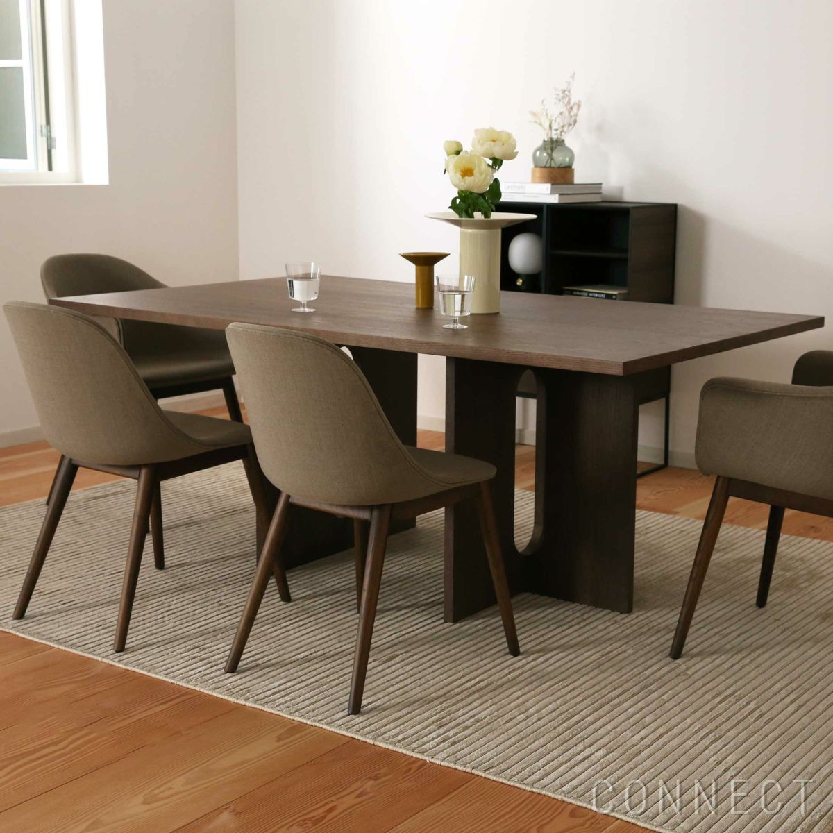 Audo Copenhagen（オドー・コペンハーゲン） / ANDROGYNE DINING TABLE（アンドロジーン ダイニングテーブル） / 長方形 / 180×109cm / ダークステインドオーク《日本限定サイズ》