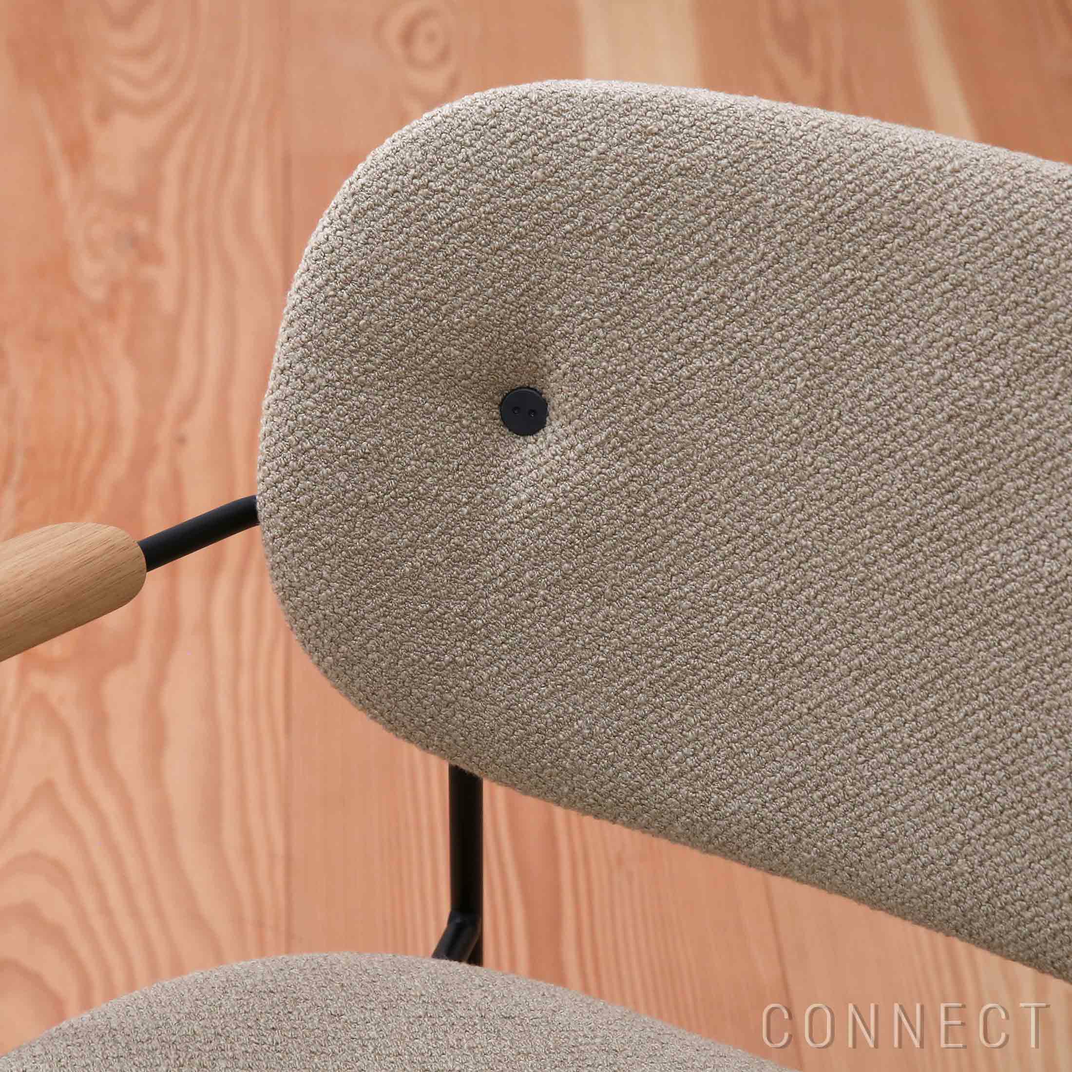 Audo Copenhagen（オドー・コペンハーゲン） / CO LOUNGE CHAIR（コ ラウンジチェア） / 布張りシート&バック / Audo Boucle（オドー ブークレ） 02 / ブラックベース