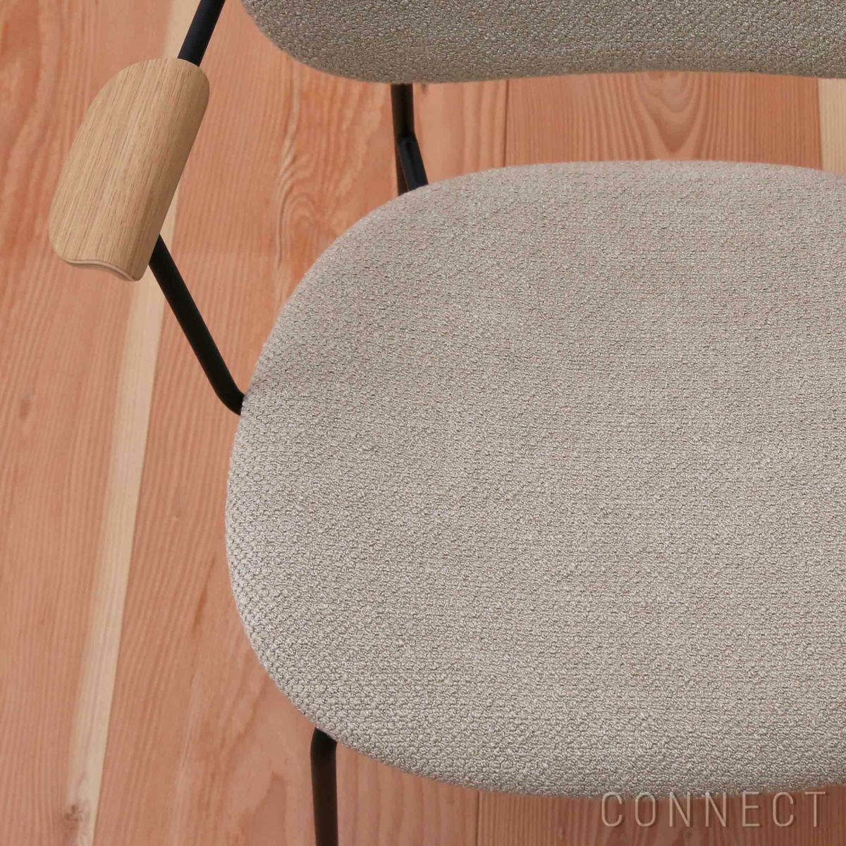 Audo Copenhagen（オドー・コペンハーゲン） / CO LOUNGE CHAIR（コ ラウンジチェア） / 布張りシート&バック / Audo Boucle（オドー ブークレ） 02 / ブラックベース
